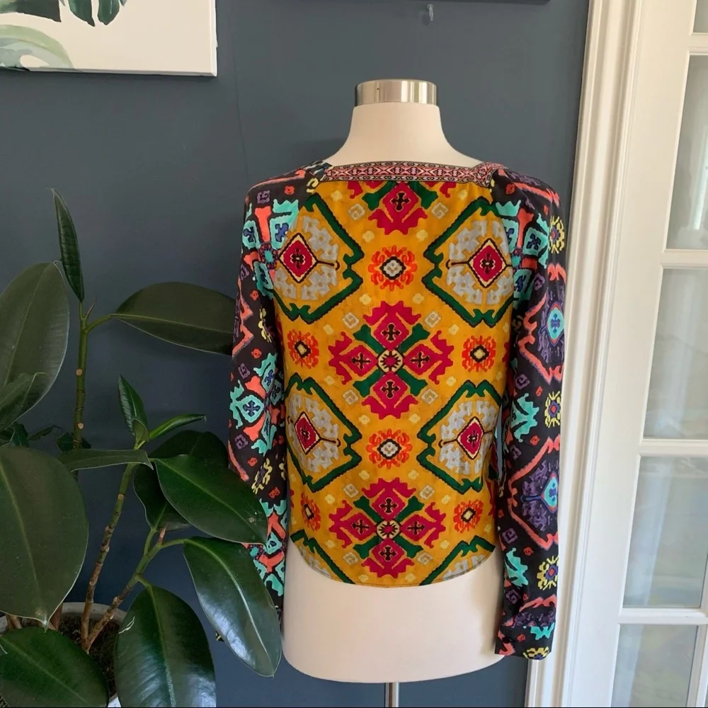 Rachel by Rachel Roy Abstract‎ Aztec Vibrant Colorful Jacket. S - Picture 7 of 11